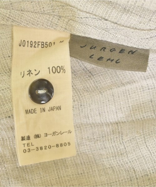 JURGEN LEHL（ヨーガンレール）シャツワンピース ベージュ サイズ:M レディース/2200709563150