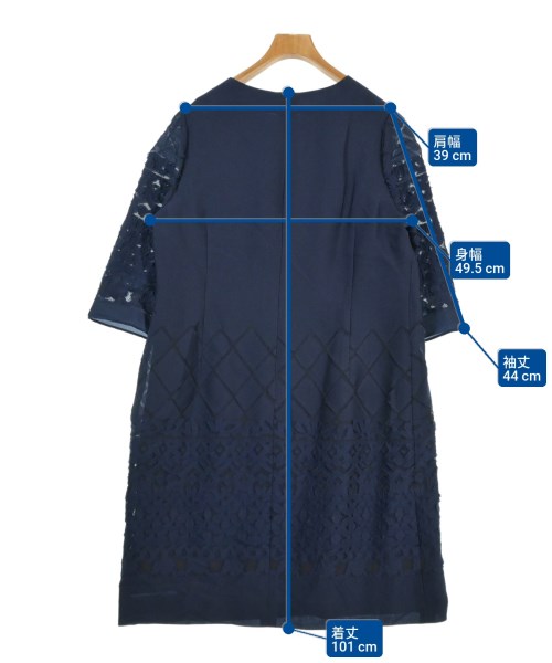 YUKI TORII（ユキトリイ）ワンピース 紺 サイズ:44(L位) レディース/2200656646029