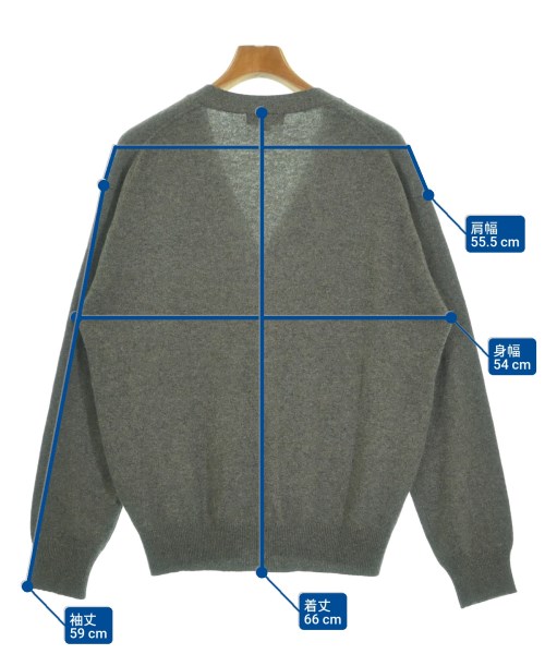 KIMIJIMA（キミジマ）カーディガン グレー サイズ:LL メンズ/2200635983121