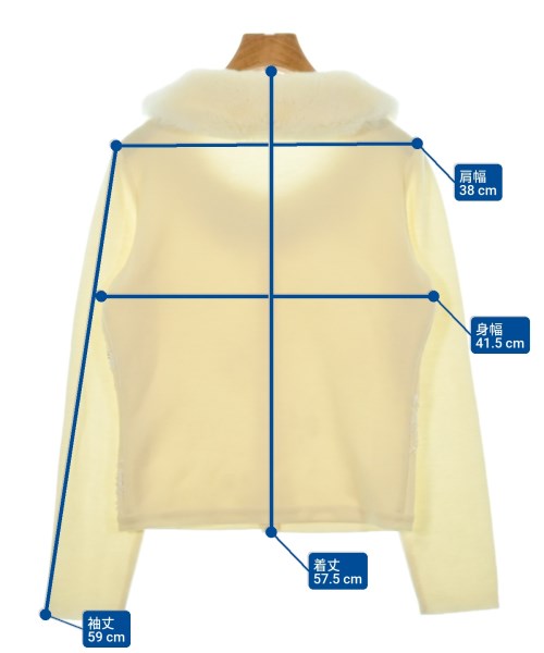 KIMIJIMA（キミジマ）カーディガン 黄 サイズ:40(M位) レディース/2200621242089