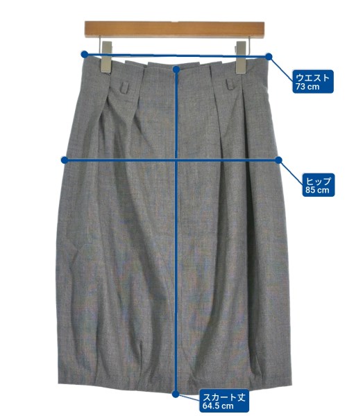 PESERICO（ペセリコ）ひざ丈スカート グレー サイズ:42(M位) レディース/2200648425106