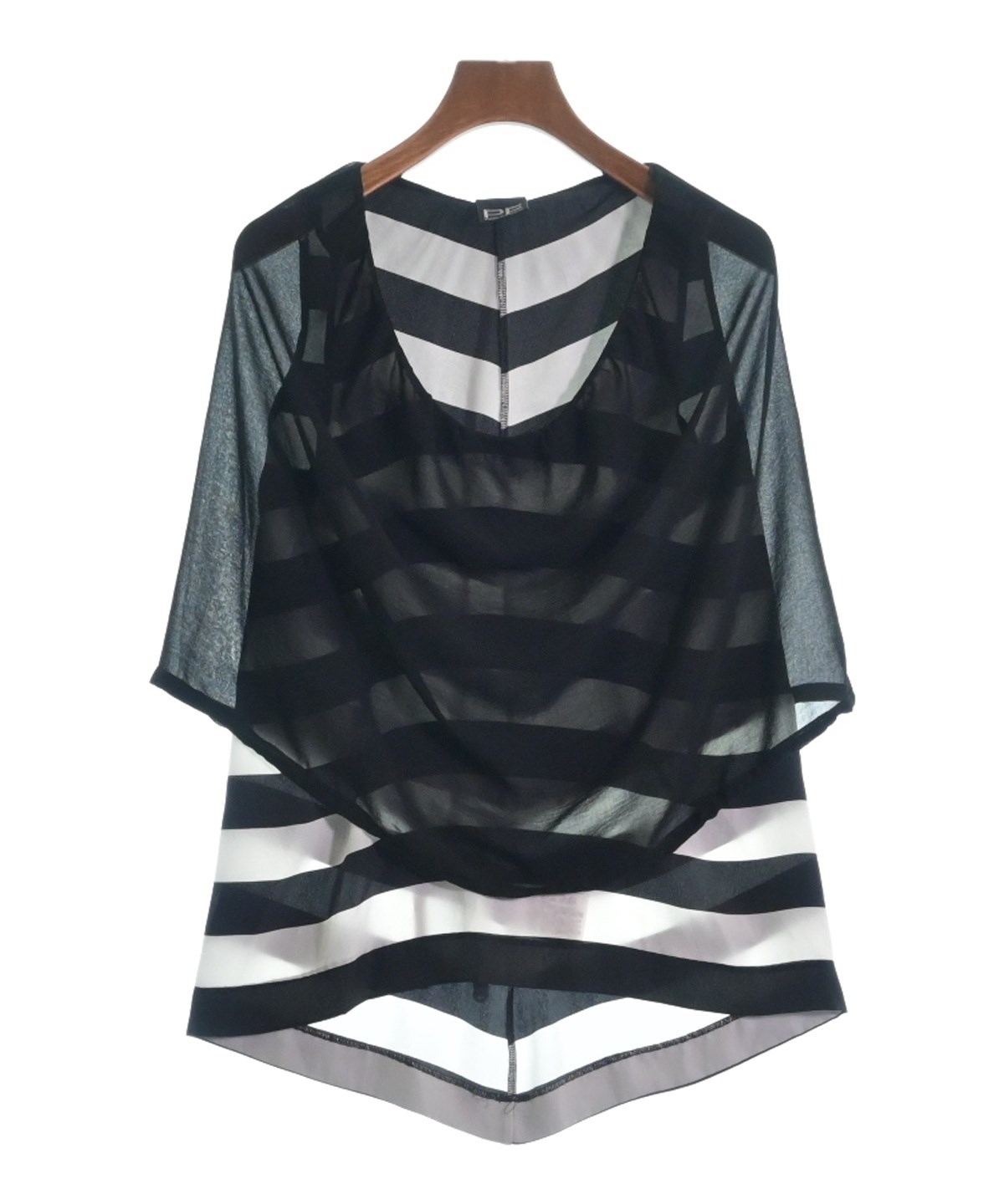 PAOLA FRANI パオラ フラーニ ブラウス 36(XS位) 白x黒｜レディース 