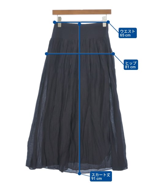 PF by PAOLA FRANI（ピーエフ　バイ　パオラフラーニ）ロング・マキシ丈スカート 紺 サイズ:S レディース/2200606845038