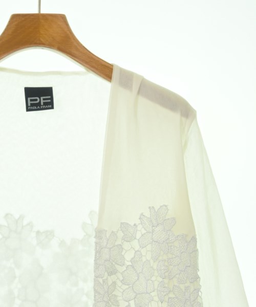 PF by PAOLA FRANI（ピーエフ　バイ　パオラフラーニ）カーディガン 白 サイズ:38(S位) レディース/2200609524169