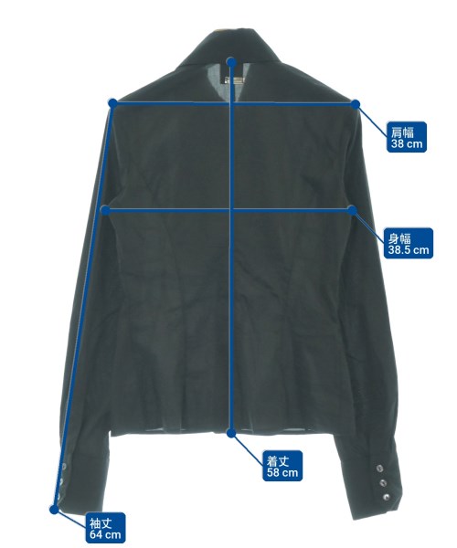 PF by PAOLA FRANI（ピーエフ　バイ　パオラフラーニ）カジュアルシャツ 黒 サイズ:40(M位) レディース/2200671121082