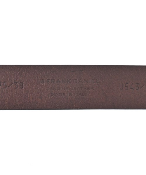 FRANK DANIEL（フランクダニエル）ベルト 茶 サイズ:95/38 メンズ/2200644459082