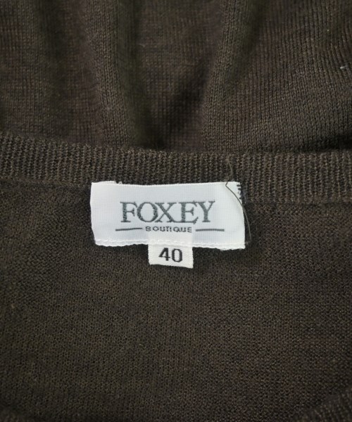 FOXEY BOUTIQUE（フォクシーブティック）カーディガン 茶 サイズ:40(M位) レディース/2200610617287