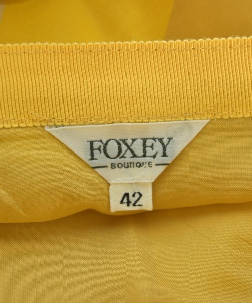 FOXEY BOUTIQUE（フォクシーブティック）ひざ丈スカート 黄 サイズ:42(M位) レディース/2200611202062