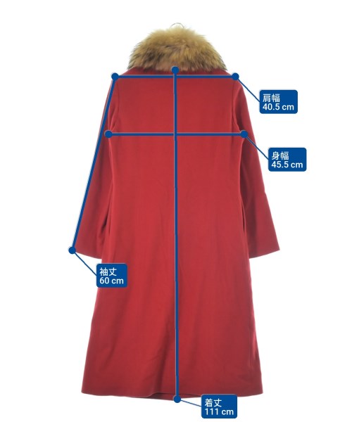 FOXEY BOUTIQUE（フォクシーブティック）チェスターコート 赤 サイズ:40(M位) レディース/2200645748017