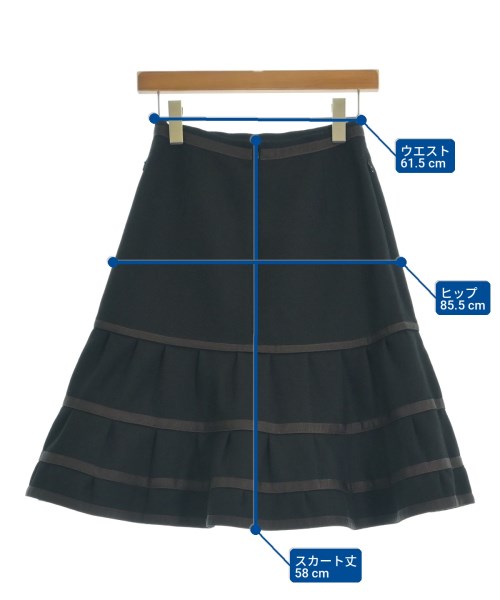 FOXEY BOUTIQUE（フォクシーブティック）ひざ丈スカート 黒 サイズ:38(S位) レディース/2200723907176