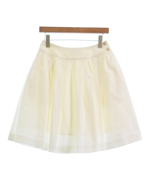 FOXEY NEWYORK（フォクシーニューヨーク）ひざ丈スカート 白 サイズ:40  