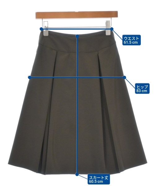 FOXEY NEWYORK（フォクシーニューヨーク）ひざ丈スカート 茶 サイズ:38(S位) レディース/2200635445148