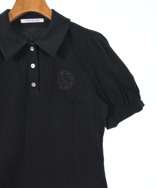 FOXEY NEWYORK（フォクシーニューヨーク）ポロシャツ 黒 サイズ:38(S位) レディース/2200626774035