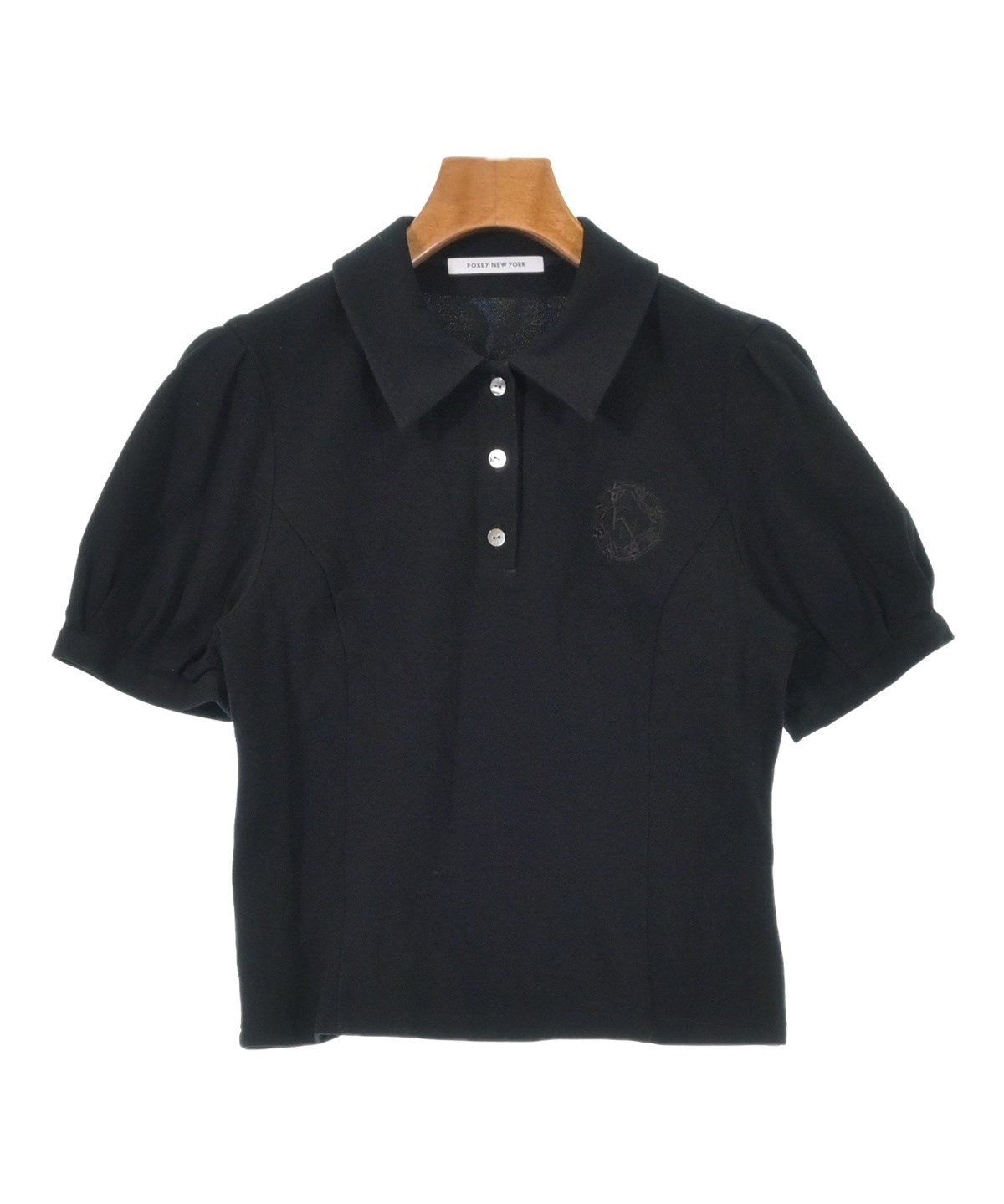 FOXEY NEWYORK（フォクシーニューヨーク）ポロシャツ 黒 サイズ:38(S位