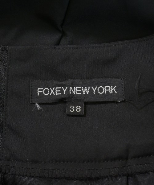 FOXEY NY ペタルフレアドレス　38サイズ　黒　フォクシー ニューヨーク FOXEY NEWYORK フォクシー フレアドレス ワンピース ブラック