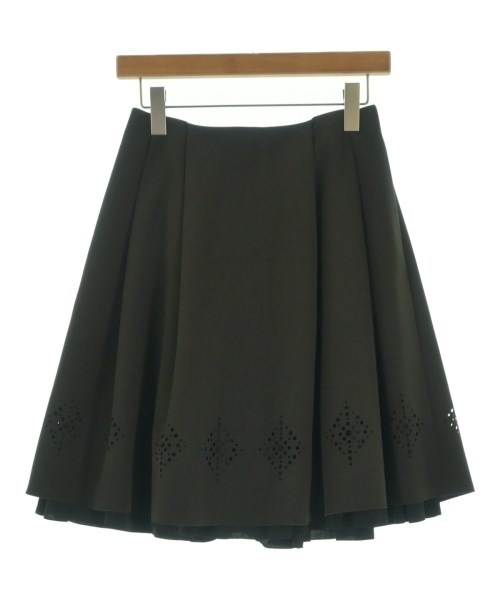 FOXEY NEWYORK(フォクシーニューヨーク)ひざ丈スカート 茶 サイズ:38(S位)/2200673501028