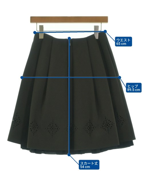 FOXEY NEWYORK（フォクシーニューヨーク）ひざ丈スカート 茶 サイズ:38(S位) レディース/2200673501028