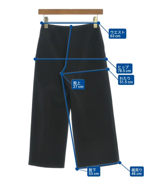 FOXEY NEWYORK（フォクシーニューヨーク）クロップドパンツ 黒 サイズ:34(S位) レディース/2200672520044