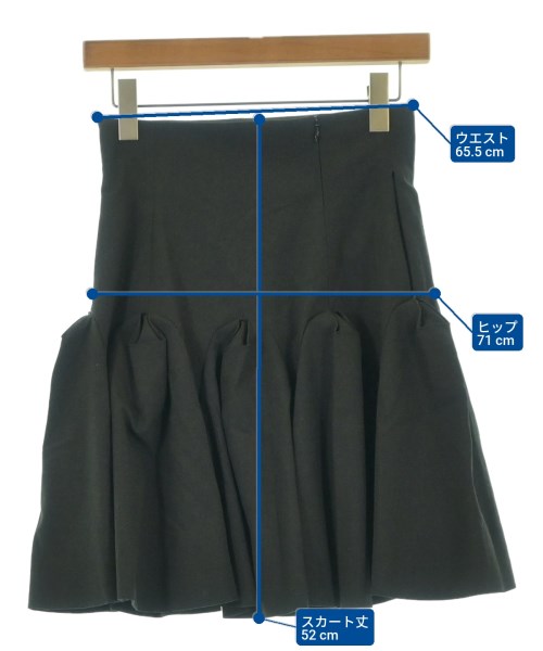 FOXEY NEWYORK（フォクシーニューヨーク）ひざ丈スカート グレー サイズ:38(S位) レディース/2200660219035