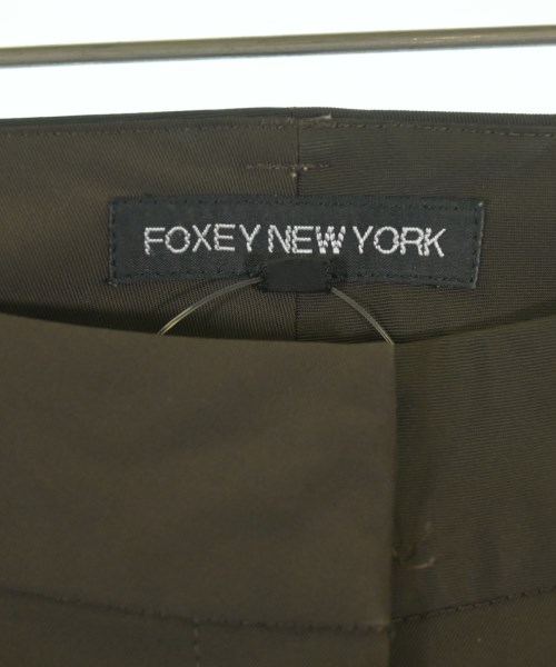 FOXEY NEWYORK（フォクシーニューヨーク）クロップドパンツ 茶 サイズ:40(M位) レディース/2200728796300