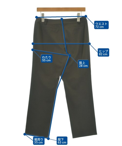 FOXEY NEWYORK（フォクシーニューヨーク）クロップドパンツ 茶 サイズ:40(M位) レディース/2200728796300