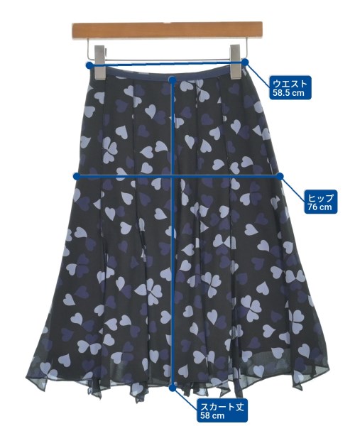 SONIA SONIA RYKIEL（ソニアソニアリキエル）ひざ丈スカート 紺 サイズ:32(S位) レディース/2200628106025