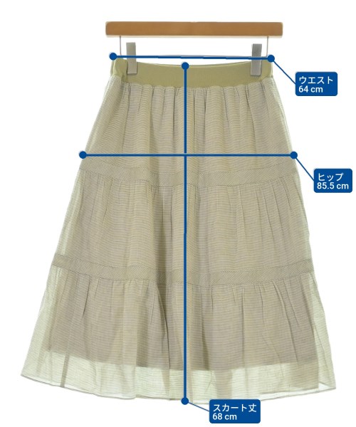SONIA SONIA RYKIEL（ソニアソニアリキエル）ひざ丈スカート カーキ サイズ:36(XS位) レディース/2200613158213