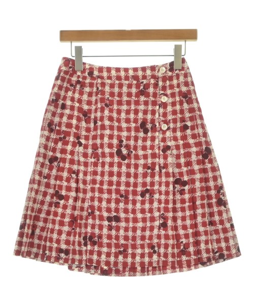 SONIA SONIA RYKIEL(ソニアソニアリキエル)ひざ丈スカート 赤 サイズ:38(S位)/2200652370034