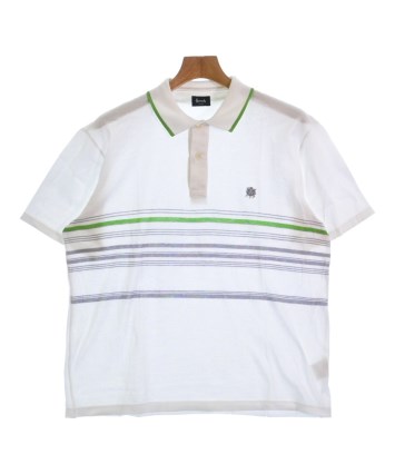 Harrods（ハロッズ）ポロシャツ 白 サイズ:42(XS位) メンズ