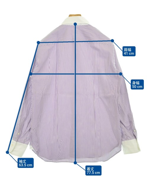 Harrods（ハロッズ）カジュアルシャツ 紫 サイズ:4(M位) メンズ/2200651356145