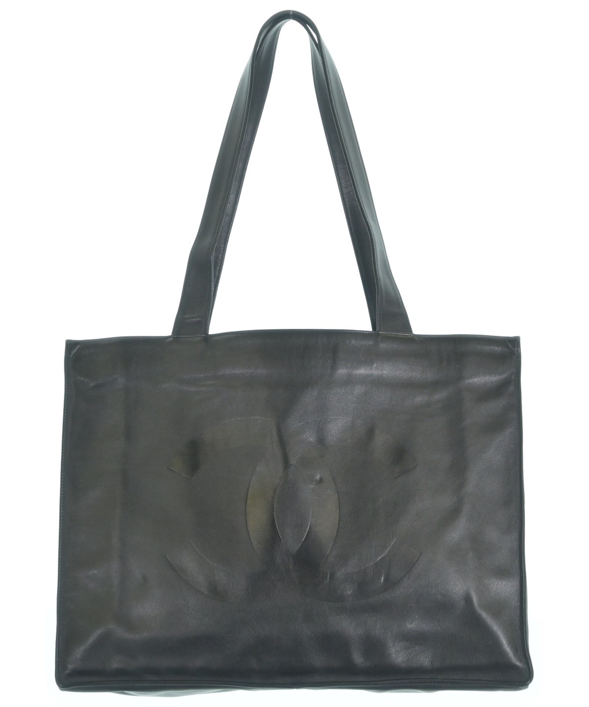 【鑑定済み】CHANEL レザー　トートバッグ CHANEL シャネル エグゼクティブトート A15206 ブラック/SV レザー