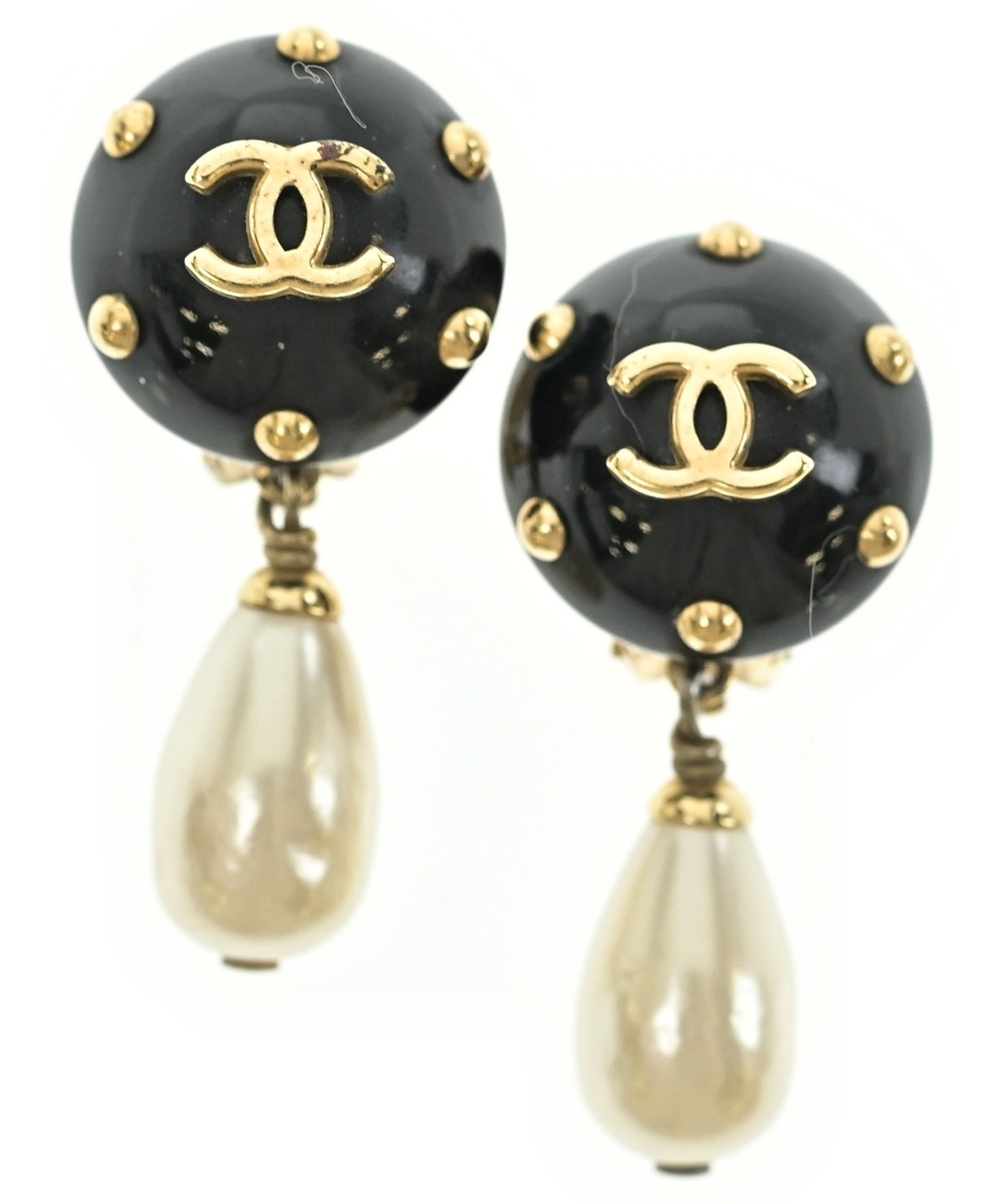 CHANELイヤリング CHANEL（シャネル）ピアス・イヤリング 黒 サイズ:- レディース