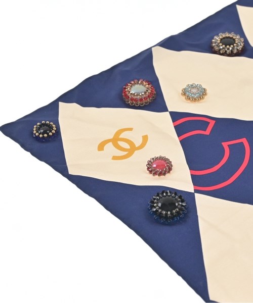 CHANEL（シャネル）バンダナ・スカーフ 紺 サイズ:- レディース/2200623321607