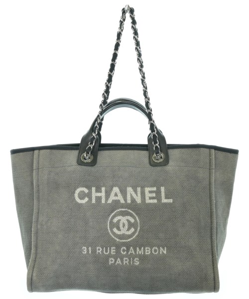 CHANEL(シャネル)トートバッグ グレー サイズ:GM/2200624174042