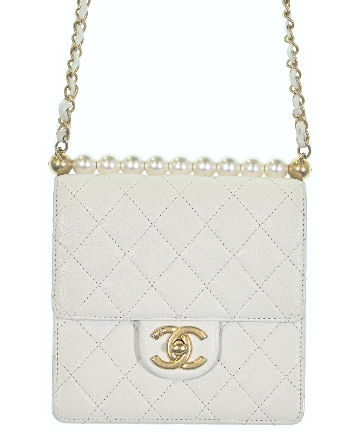 CHANEL（シャネル）ショルダーバッグ 白 サイズ:- レディース