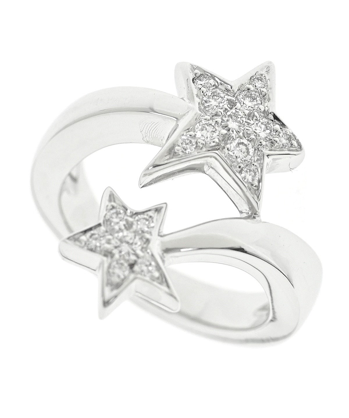 ダイヤモンド装飾 シルバーリング CHANEL シャネル CHANEL（シャネル）リング シルバー サイズ:52 レディース