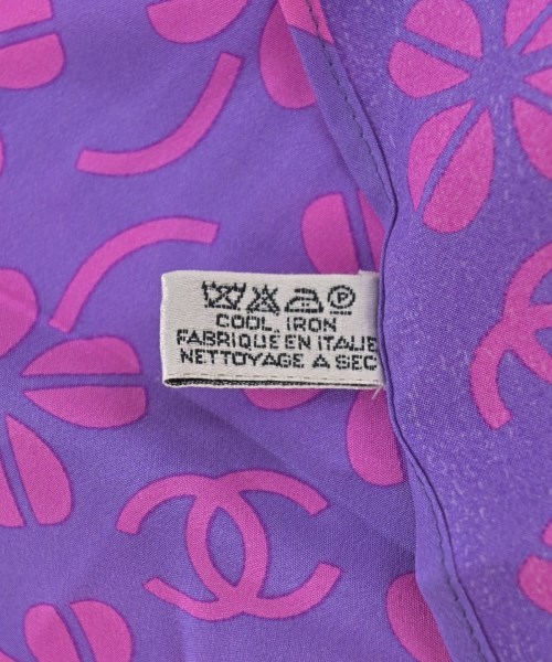 CHANEL（シャネル）バンダナ・スカーフ 紫 サイズ:- レディース/2200605637573