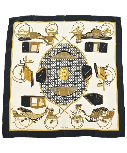 CHANEL(シャネル)バンダナ・スカーフ 黒 サイズ:90/2200677499178