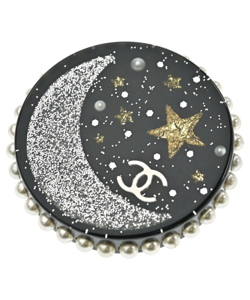 CHANEL(シャネル)ブローチ・コサージュ 黒 サイズ:-/2200657567019