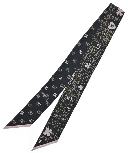 CHANEL（シャネル）バンダナ・スカーフ 黒 サイズ:- レディース/2200657567026