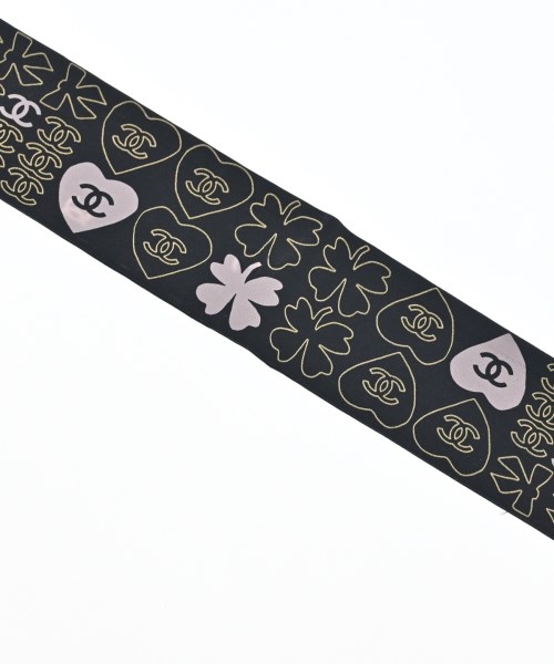 CHANEL（シャネル）バンダナ・スカーフ 黒 サイズ:- レディース/2200657567026