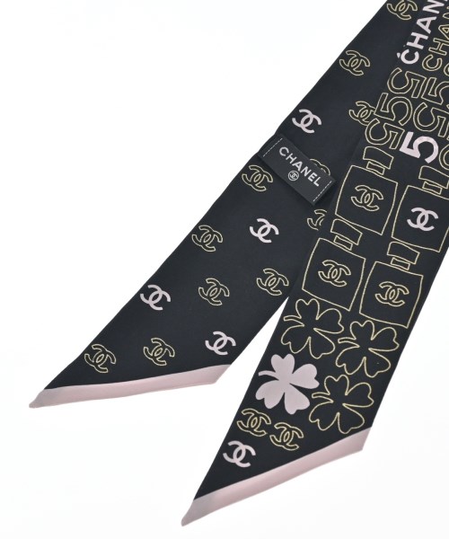 CHANEL（シャネル）バンダナ・スカーフ 黒 サイズ:- レディース/2200657567026