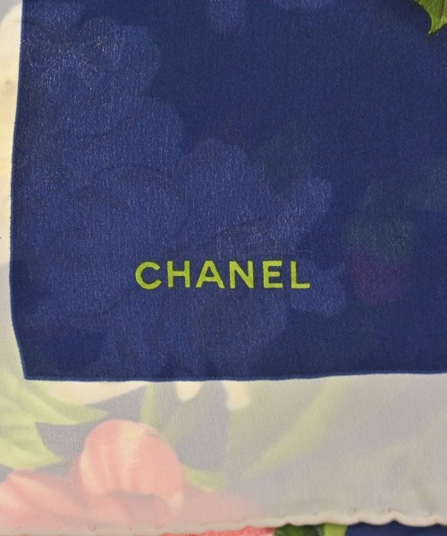 CHANEL（シャネル）バンダナ・スカーフ 紺 サイズ:- レディース/2200716254256