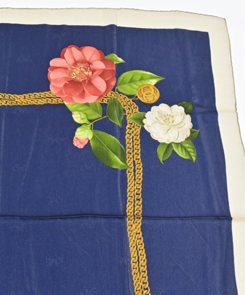 CHANEL（シャネル）バンダナ・スカーフ 紺 サイズ:- レディース/2200716254256