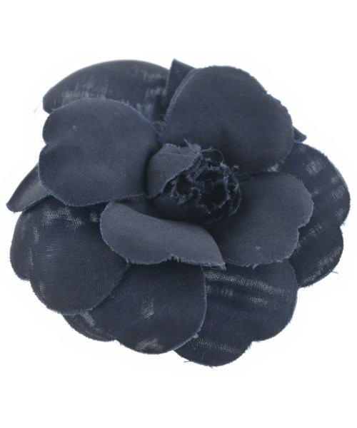 CHANEL(シャネル)ブローチ・コサージュ 紺 サイズ:-/2200645698077
