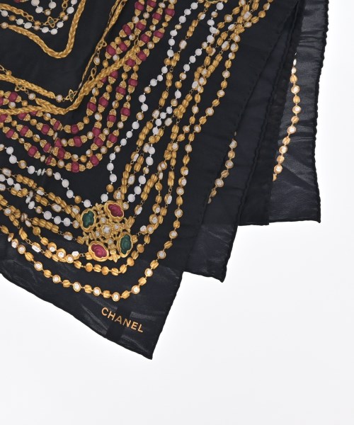 CHANEL（シャネル）バンダナ・スカーフ 黒 サイズ:- レディース/2200702519659