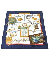 HERMES（エルメス）バンダナ・スカーフ 青 サイズ:- レディース/2200672256974