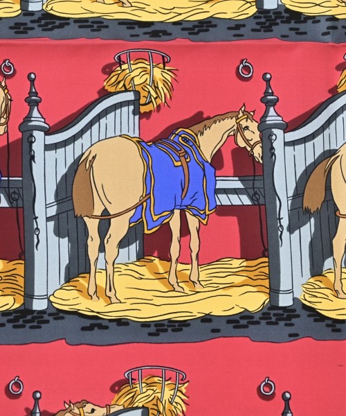 HERMES（エルメス）バンダナ・スカーフ 赤 サイズ:90 レディース/2200672256981