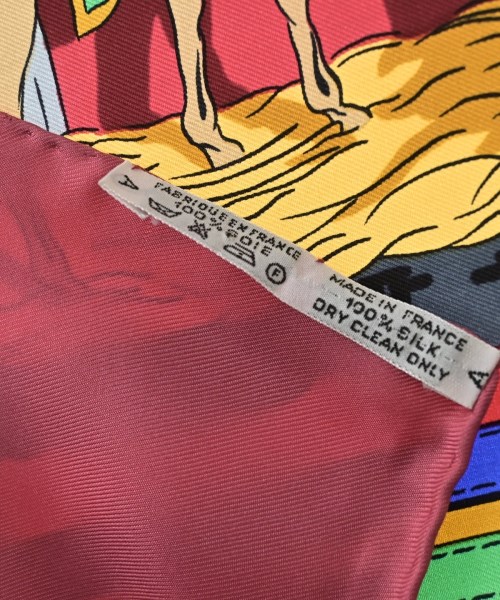 HERMES（エルメス）バンダナ・スカーフ 赤 サイズ:90 レディース/2200672256981