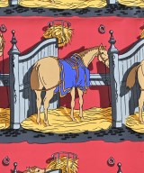 HERMES（エルメス）バンダナ・スカーフ 赤 サイズ:90 レディース/2200672256981